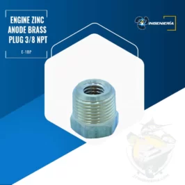 Engine Zinc Anode Brass Plug 3/8 NPT #E-1BP