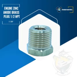 Engine Zinc Anode Brass Plug 1/2 NPT #E-2BP