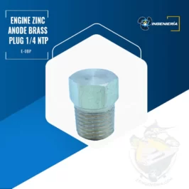 Engine Zinc Anode Brass Plug 1/4 NTP #E-0BP