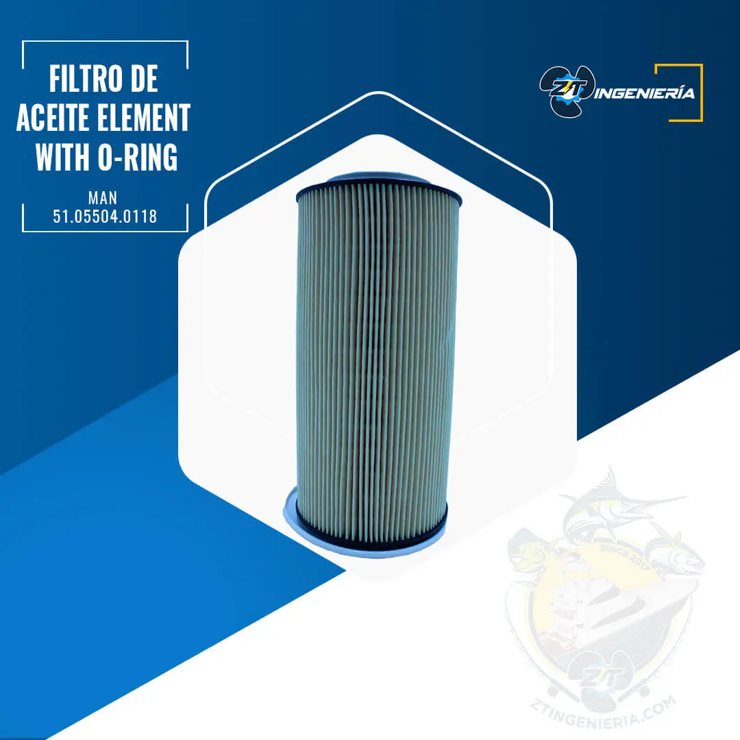 Oil Filter Element with O-Ring #51.05501.0011