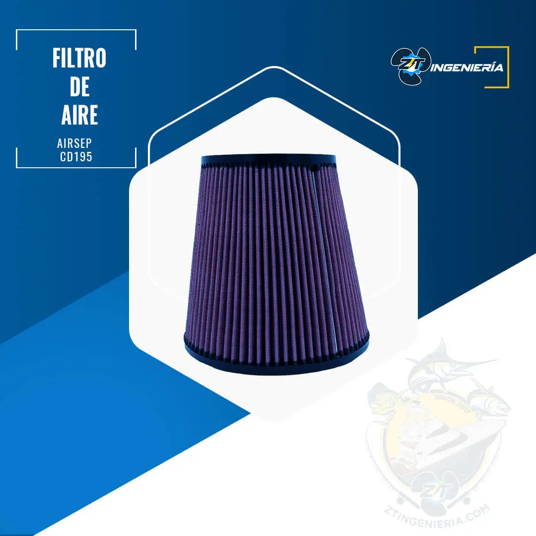 Filtro de aire marca Walker Airsep #CD195