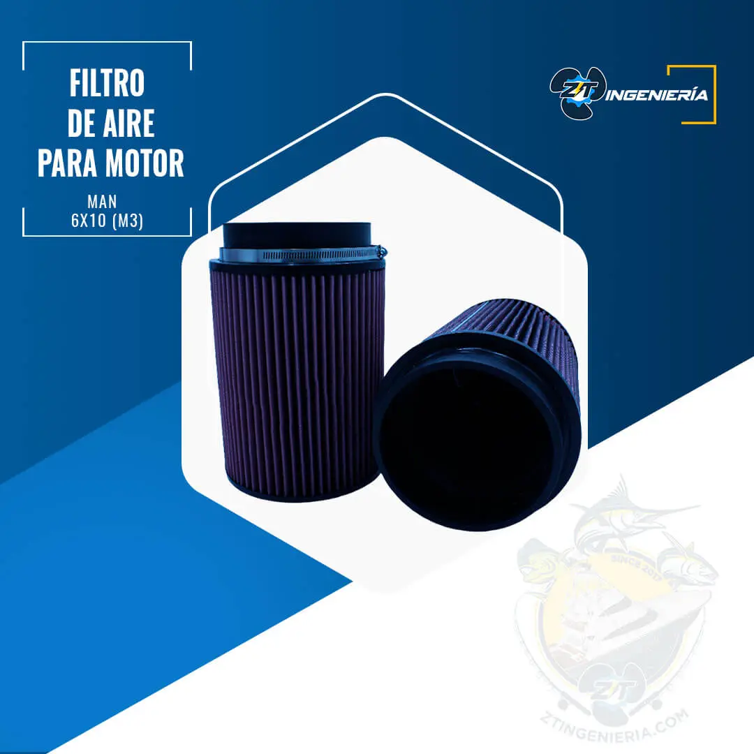 Filtro de aire para motor MAN  6x10 (M3)