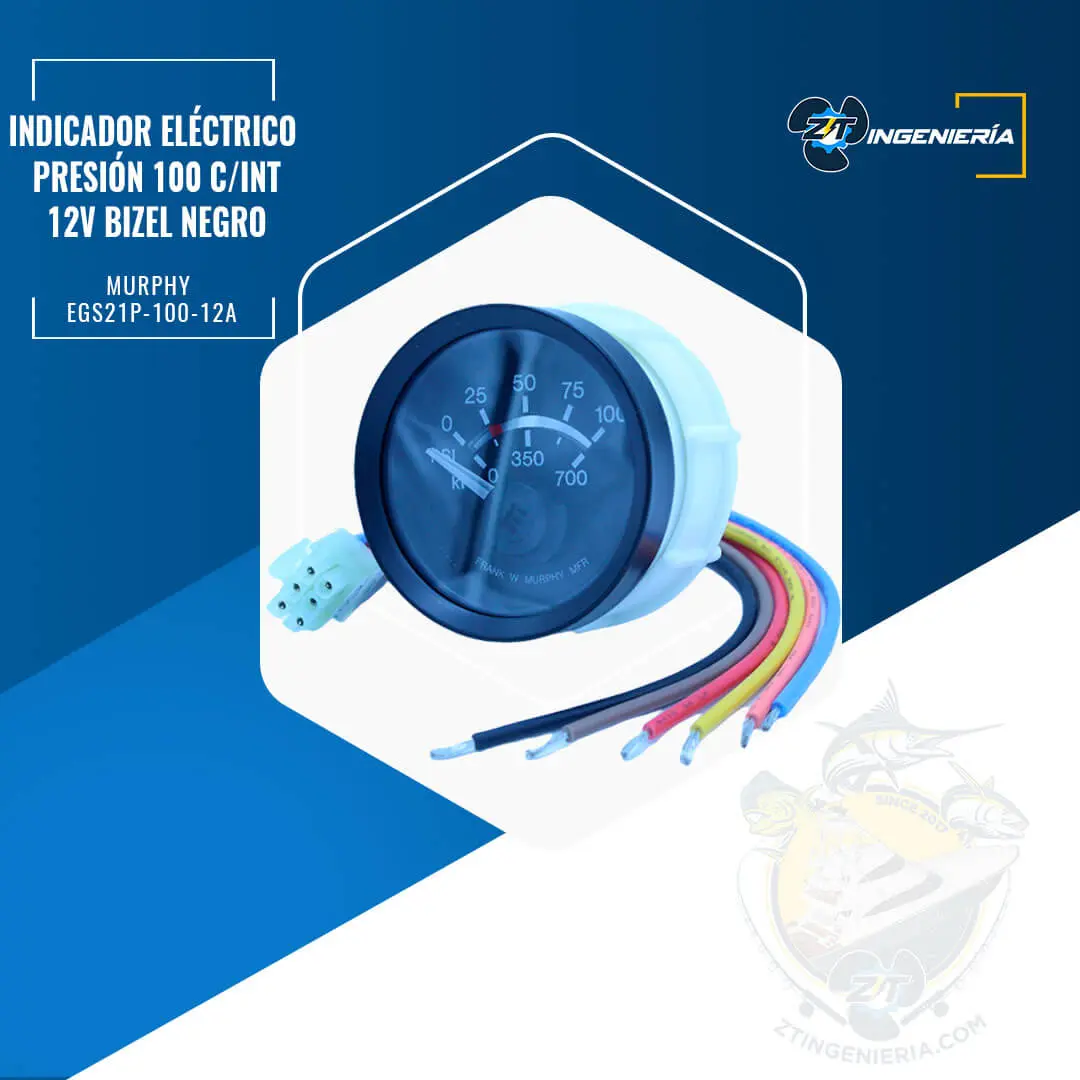 Indicador de presión Murphy EGS21P-100-12 #05-70-2407