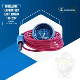 Indicador temperatura 20T-250-8-1/2  c/int  rango 130-250°F CAP 8
