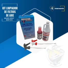 Kit limpiador de filtros de aire marca Walker Airsep Aceite rojo #AAF1016