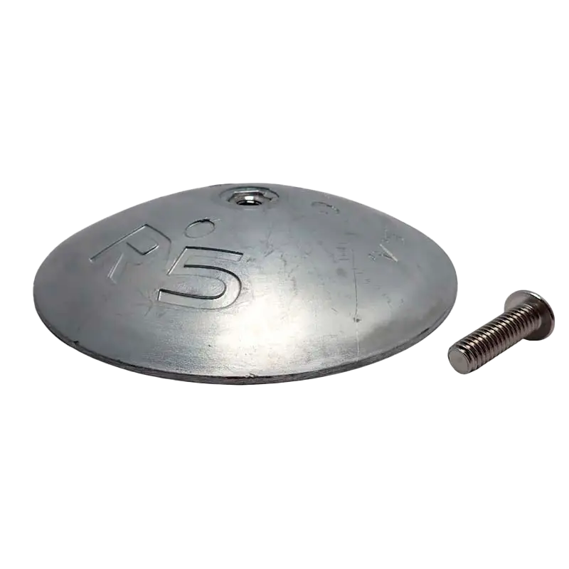 R-5 R-5 Rudder/Trim Tab Zinc Anode - 5" Dia. Heavy - Imagen 1